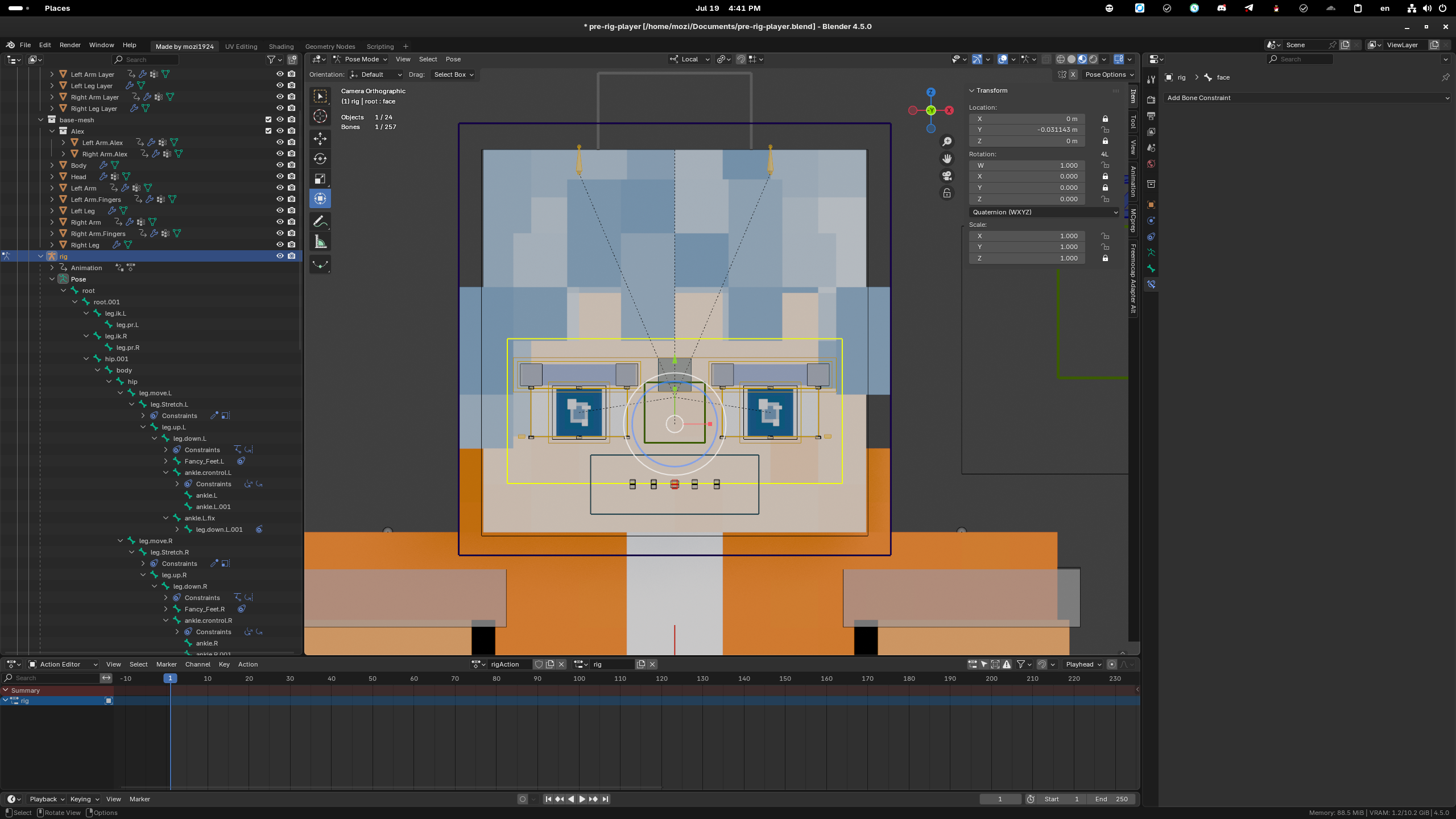 Facial Control Panel